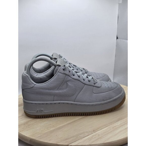 NIKE AF1 LOW UPSETP PINNACLE MATTE SILVER 856477 001 AIR FORCE 1 Wmn Sz 7 Lthr - Picture 3 of 10
